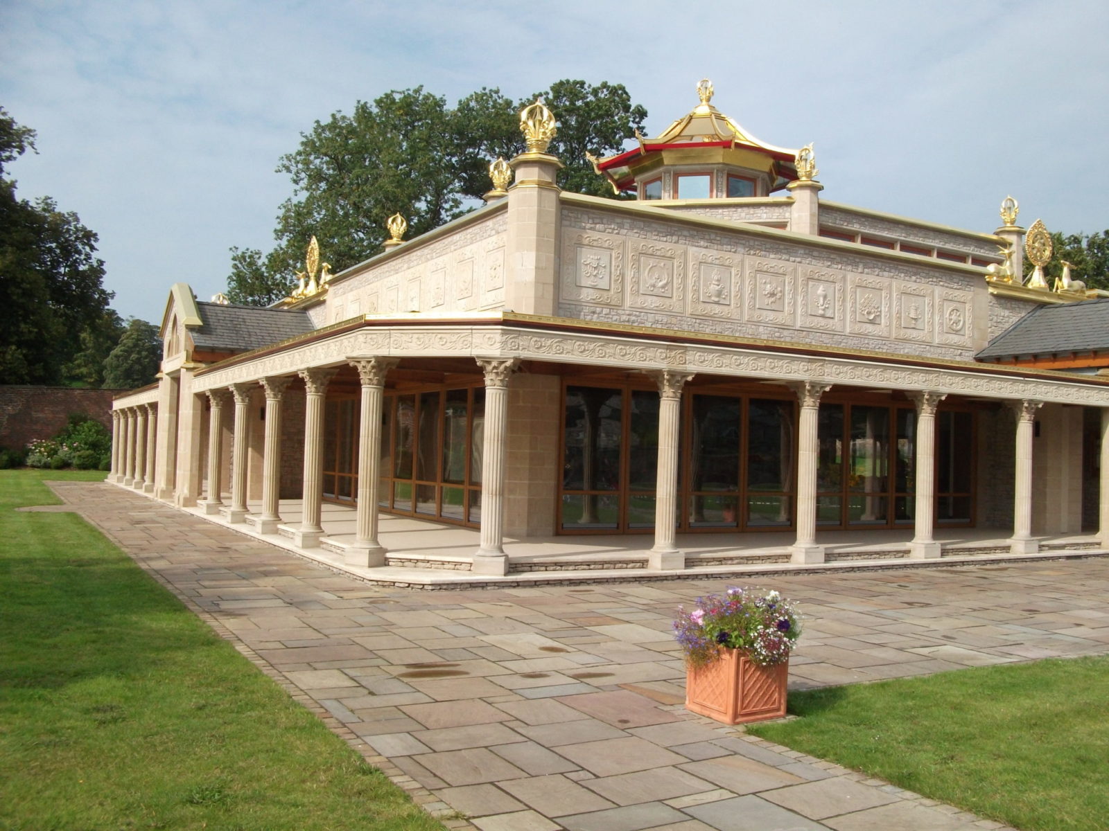 Visit the beautiful Manjushri KMC at Conishead Priory
